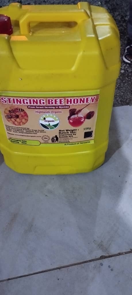Tanzania Highland Organic Co. Ltd Stingless Bee Honey packaging